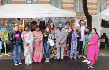 "Elte Bölcsész Napok" cultural days at ELTE University on 6 May 2025 - India Stall